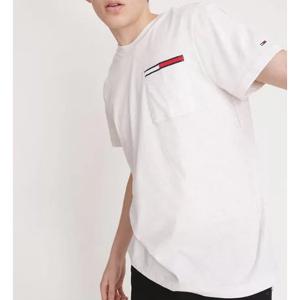 Polera Essential Flag Pocket Blanco, Tommy Hilfiger