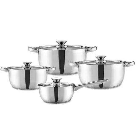 Batería De Cocina 460-8SS 8 Piezas Acero Wens