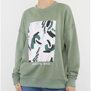 Polerón Mujer Verde Round Kneck