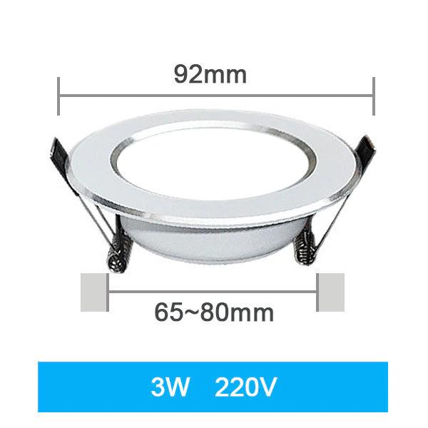 Foco LED Empotrable, Variedad De Watts