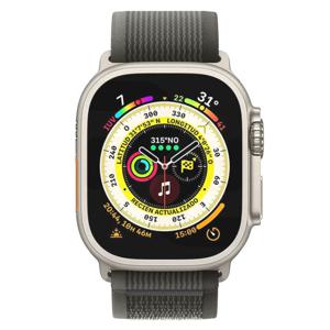 Apple Watch Ultra (GPS + Cellular, 49mm, Caja Titanio Natural) - Correa Trail Negra/Gris (Talla M/L)