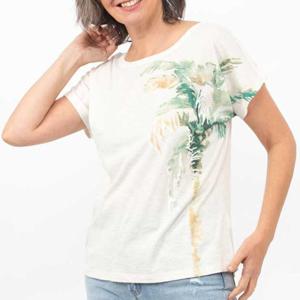 Polera Con Estampado Manga Corta Mujer Portman Club