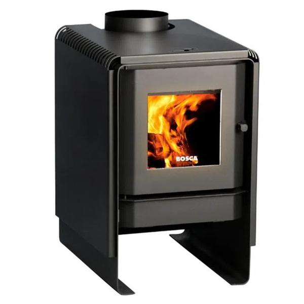 Calefactor A Leña 7.3 KW Eco 350 Negro Bosca