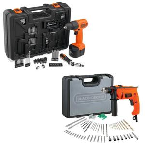 Bipack Taladros Con Maletines Black+Decker