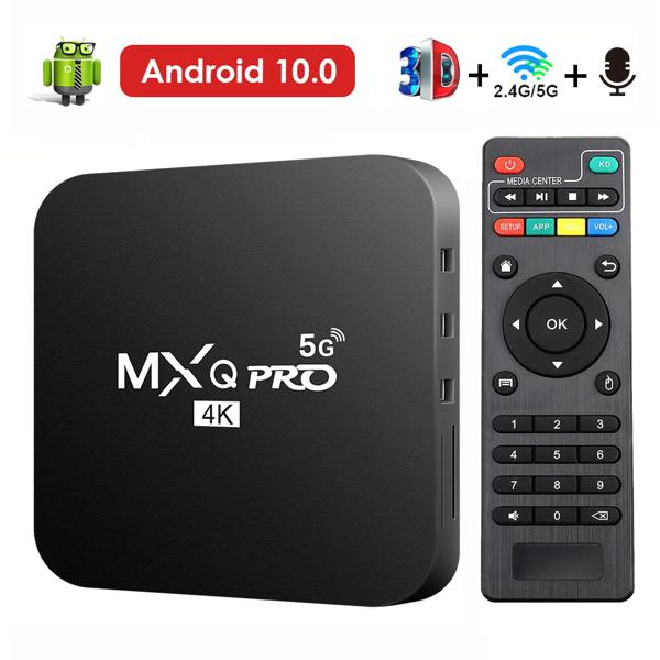 Decodificador MXQ-PRO, Android 10.0, 4K, HD, 2.4/5G, WIFI Dual