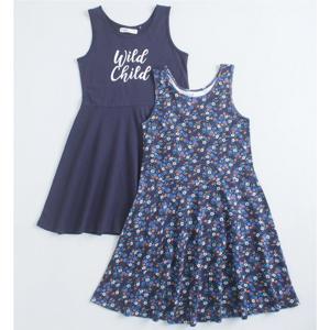 Vestido Bipack Skater Estampado Floral Y Frontal Melt