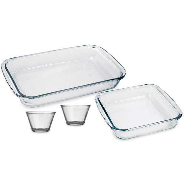 Set De Fuentes Asaderas, 4 Piezas, 3800 Ml Marinex