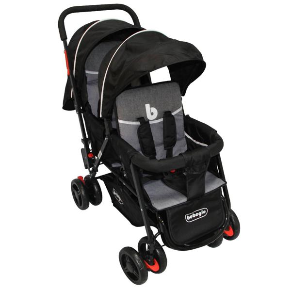 Coche Doble Duo Prix Gris Bebeglo