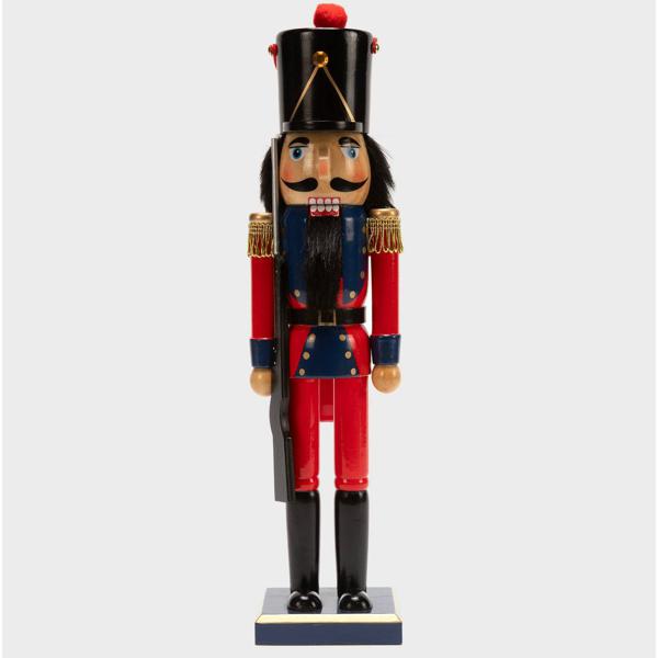Adorno Navideño Cascanueces Rojo 38Cm Mica