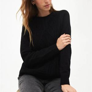 Sweater Raglan Con Trenzas Rainforest