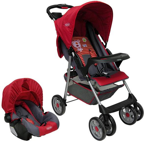 Coche Travel System Zoom Rojo Bebesit