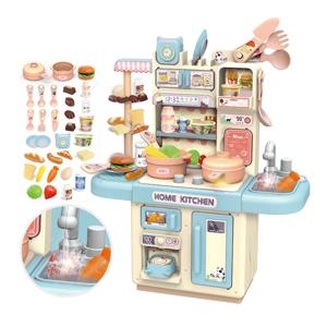 Cocina De Juguete 32 Accesorios Azul