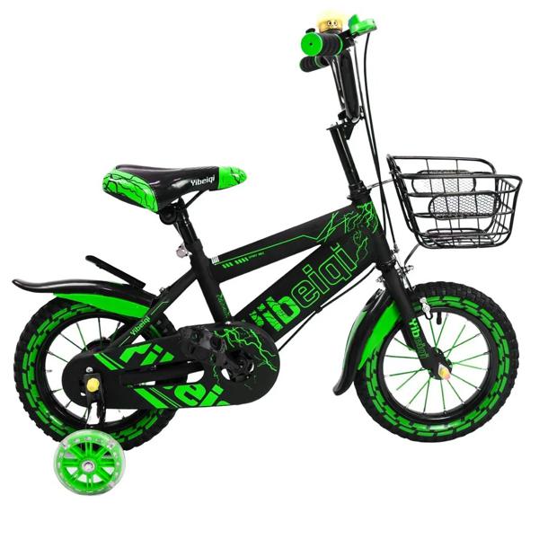 Bicicleta Triciclo Infantil Para Niños Aro 14" Verde