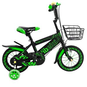 Bicicleta Triciclo Infantil Para Niños Aro 14" Verde