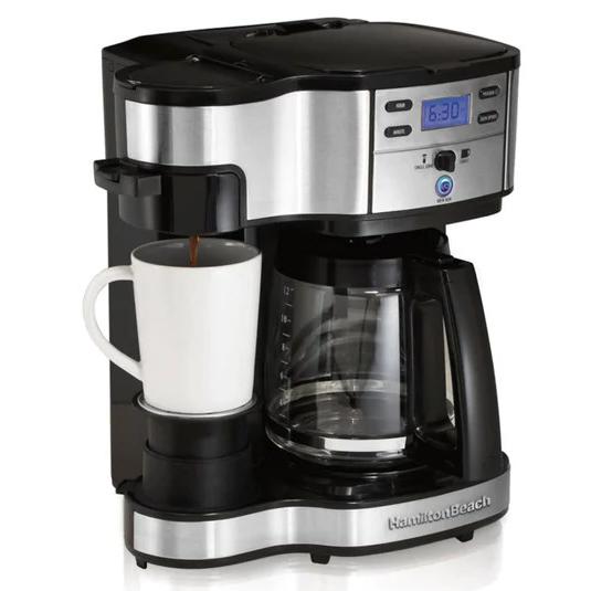 Cafetera Programable 49980-CL Doble Función Hamilton Beach