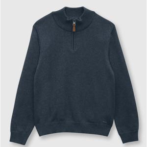 Sweater De Niño Clasico Medio Cierre Azul