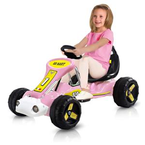 Auto Eléctrico Go Kart F1 Infantil Recargable Rosa