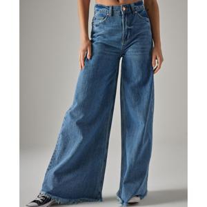 Jeans Extreme Wide Leg Flecos Basta Foster