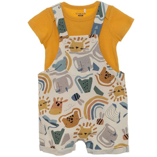 Conjunto Bebe 2 Piezas De Algodón Chess Baby