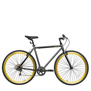 Bicicleta Alley Cat 6S 28" Black Gold Gama Bikes