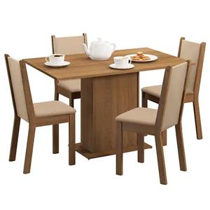 Comedor Leone Rectangular 4 Sillas Favatex