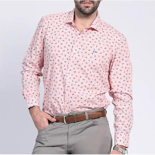 Camisa Listada Estampada Coral Potros