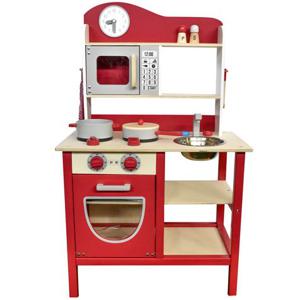 Cocina Madera Accesorios Rojo/Blanco Gamepower