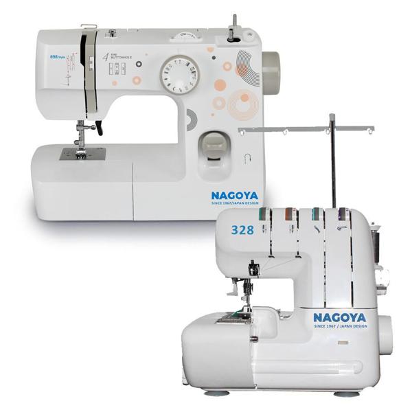 Combo Máquina De Coser 698 + Máquina Overlock 328 Nagoya