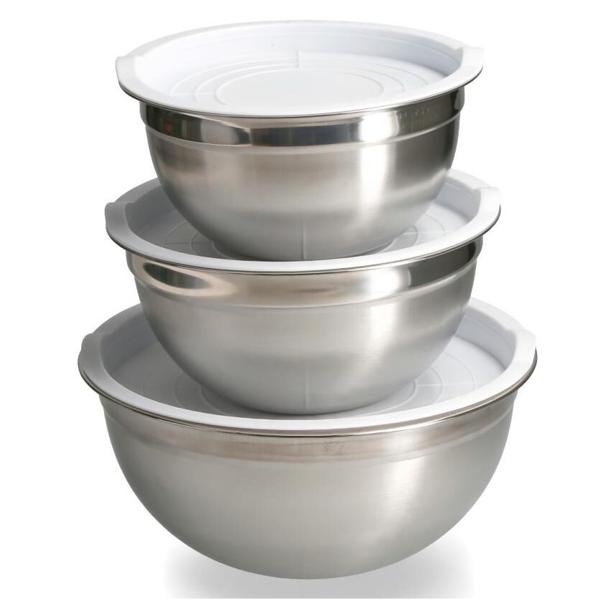 Set De Bowls Mixing, 3 Piezas. 1400 Ml, 2000 Ml y 3500 Ml Casaideal