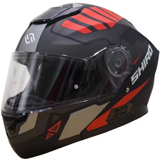 Casco De Moto Sh 507 Eros Rojo Shiro Helmets Descuentoff