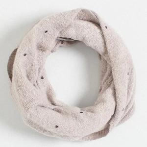 Bufanda Loop Mini Tachas Gris Claro Umbrale