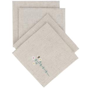 Set 4 Servilletas Bordadas Altezzo 40x40 Cm