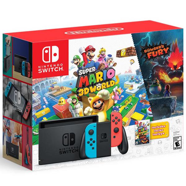 Consola Nintendo Switch + Juego Super Mario 3d World