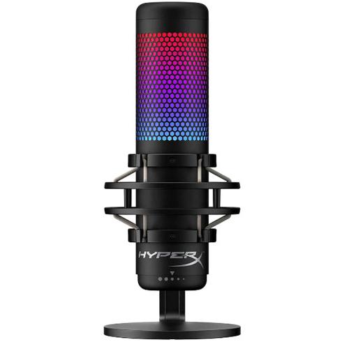 Micrófono Profesional Gamer QuadCast S RGB, Montura Antivibraciones HyperX
