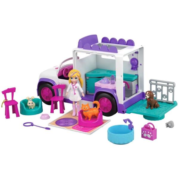 Juguete Hospital Movil De Animalitos Polly Pocket Descuentoff