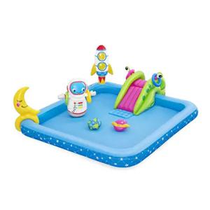 Centro De Juegos Acuáticos Inflable Con Tobogán Bestway Pequeño Astronauta