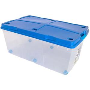 Caja Organizadora 100 Litros Rollbox Transparente Wenco