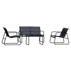 Set Juego De Terraza 3 Sillas Negro Mainstays