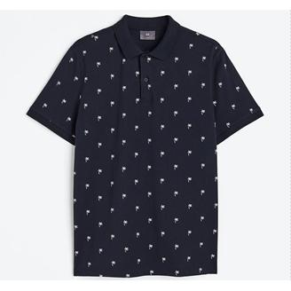 Polera Polo Estampada Slim Fit HyM