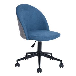 Silla De Oficina Bicolor Altura Ajustable Azul Novahus