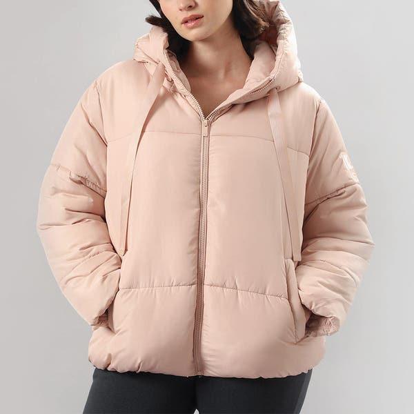 Parka Con Gorro Flores