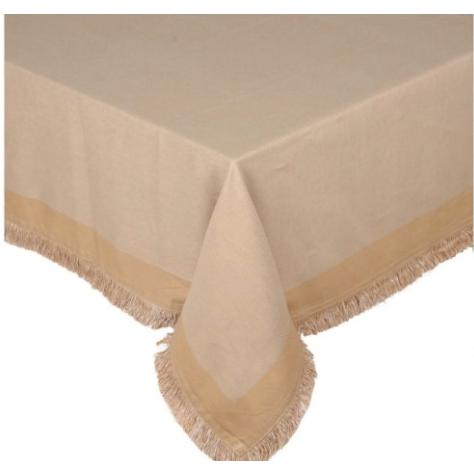 Mantel Franjas Beige 150x150 Cm Mainstays