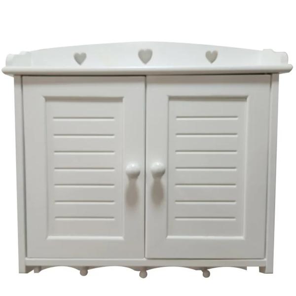 Gabinete De Madera Blanco Para Baño