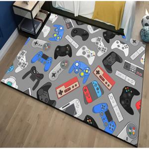 Alfombra Infantil Diseño Joystick Gris 160x230cm