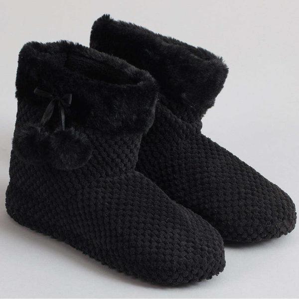 Bota Panal Pom Pom Flores