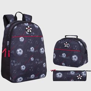 Pack Mochila Cool Futbol Negro Head