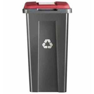 Basurero Reciclaje Rojo 50 lts Wenco