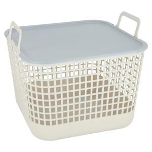 Canasto Para Ropa Con Tapa 45 Litros Casaideas
