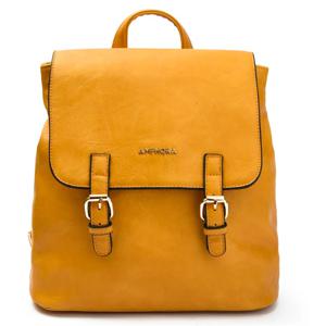Mochila Aimar Con Tapa Mediana Mostaza