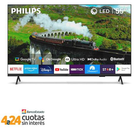 Smart TV LED 55" 55PUD7408/43 UHD 4K Philips